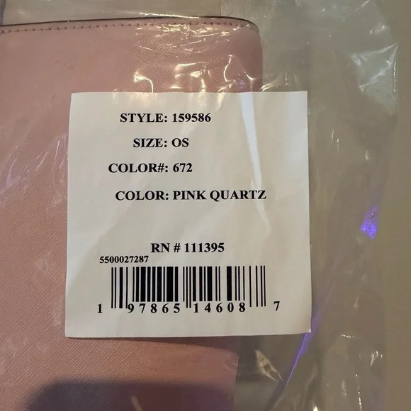 NWT Tory Burch Emerson Saffiano Leather Small Tote in Pink Quartz - Picture 2 of 16